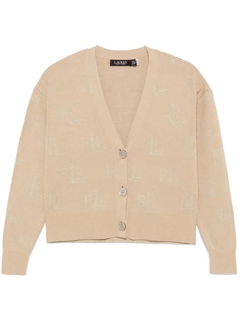 Lauren Ralph Lauren logo-jacquard cardigan - Brown - zdjęcie produktu nr 1