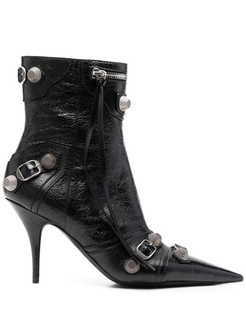 Balenciaga Cagole leather ankle boots - Black - zdjęcie produktu nr 1