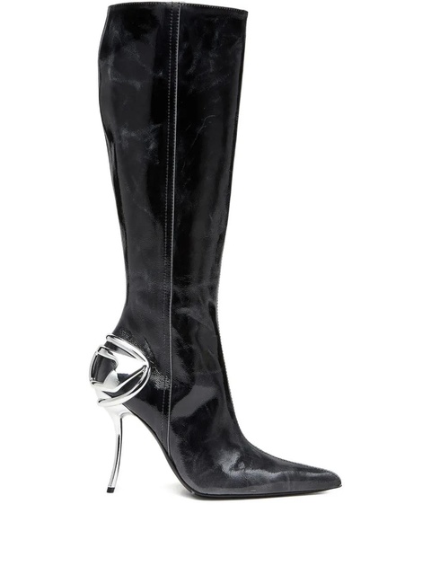 Diesel 105mm D-Ten & Half knee-high boots - Black - zdjęcie produktu nr 1