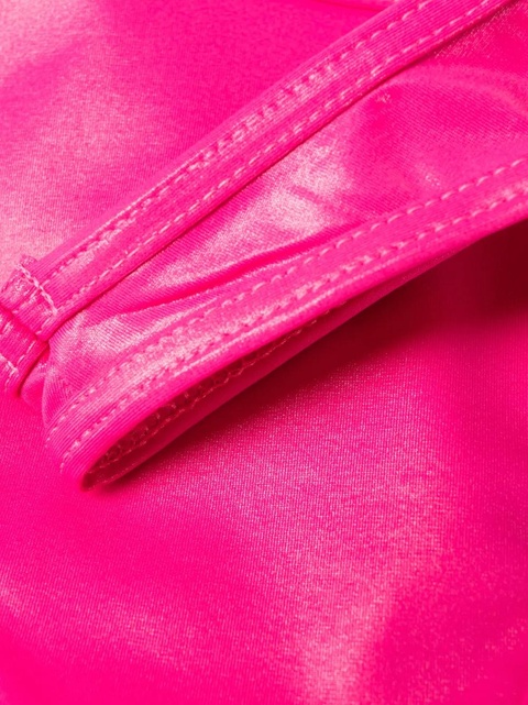 The Attico logo-embroidered crossover-strap bikini - Pink - zdjęcie produktu nr 2