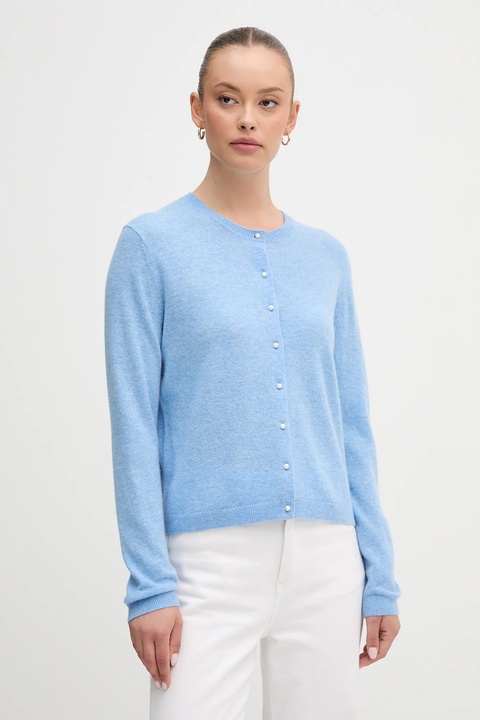 United Colors of Benetton sweter wełniany damski kolor niebieski lekki 1002D501U - zdjęcie produktu nr 1