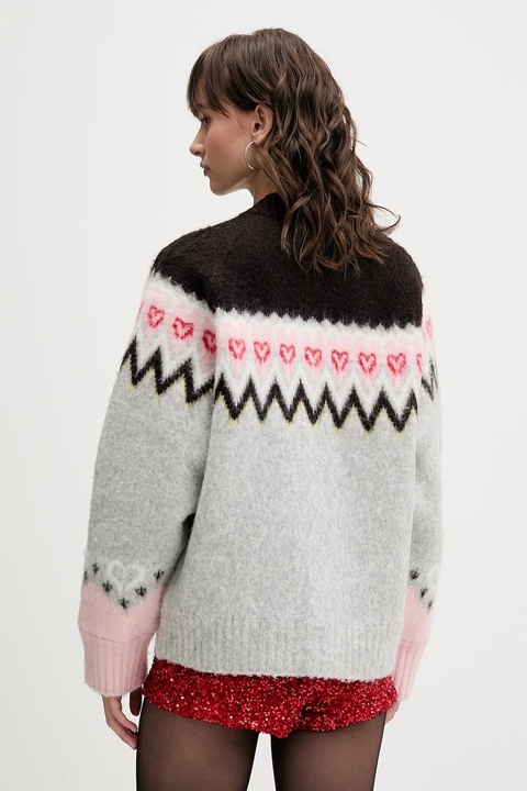 Stine Goya kurtka z domieszką wełny damskie kolor szary przejściowa oversize SG-AW25-J061-2422 - zdjęcie produktu nr 2