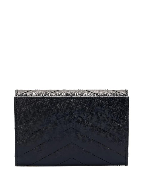 Saint Laurent chevron-design logo wallet - Black - zdjęcie produktu nr 2