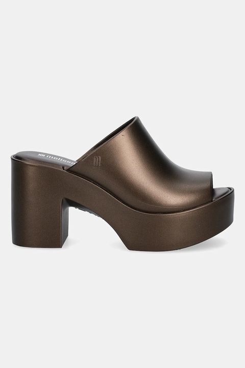 Melissa klapki MELISSA MULE HYPE METALLIC AD damskie kolor brązowy na słupku M 36497.BI597 - zdjęcie produktu nr 2