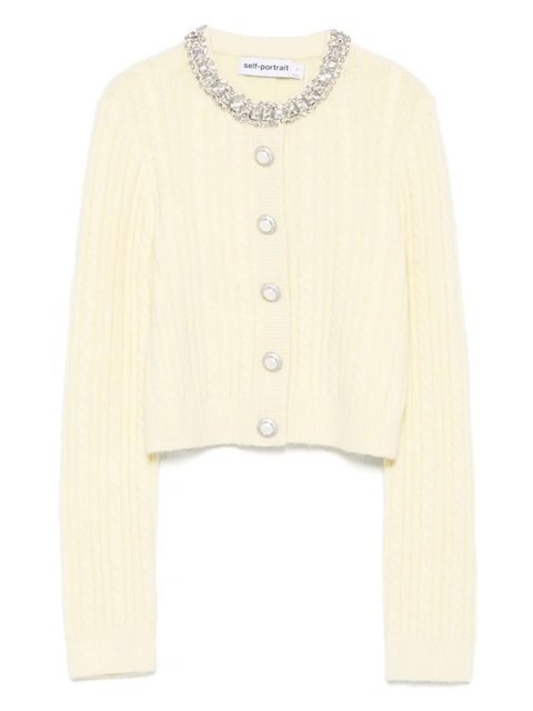 Self-Portrait button-up cardigan - Yellow - zdjęcie produktu nr 1