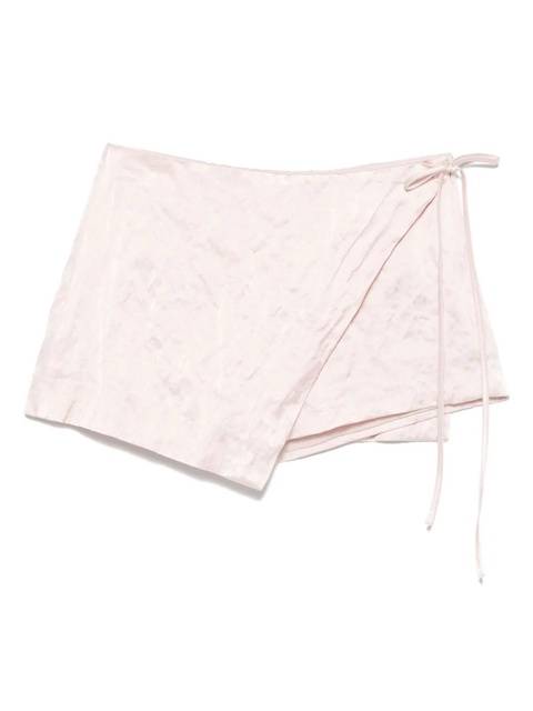 Blumarine crinkled-satin shorts - Pink - zdjęcie produktu nr 1