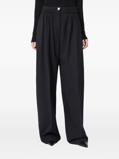 Sportmax double-waistband wide-leg trousers - Black - zdjęcie produktu nr 2