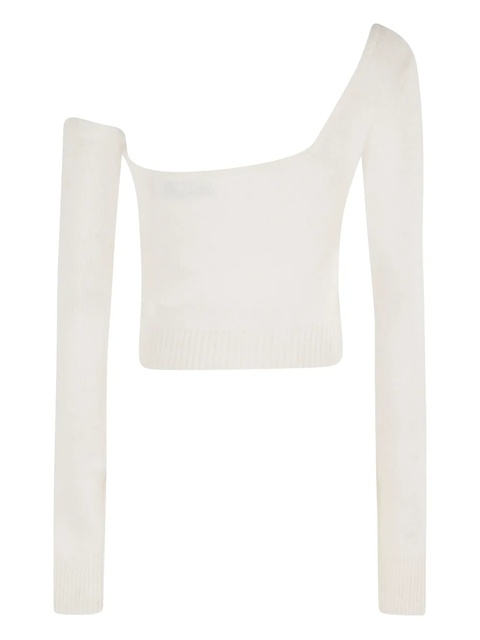Blumarine embellished one-shoulder top - White - zdjęcie produktu nr 2