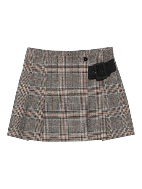 PINKO belted plaid skirt - Grey - zdjęcie produktu nr 1
