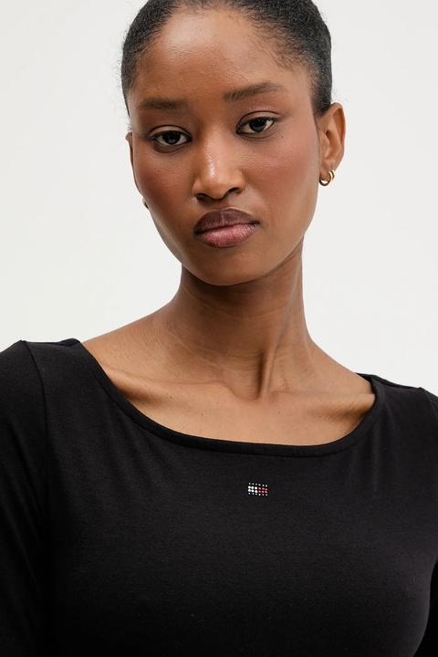 Tommy Jeans sukienka kolor czarny mini dopasowana DW0DW21493 - zdjęcie produktu nr 1