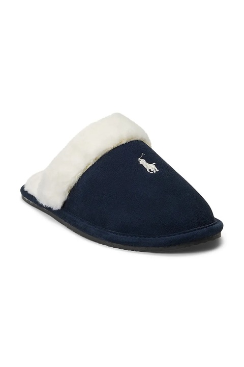 Polo Ralph Lauren kapcie zamszowe Kelcie kolor granatowy 842P03595002 - zdjęcie produktu nr 2