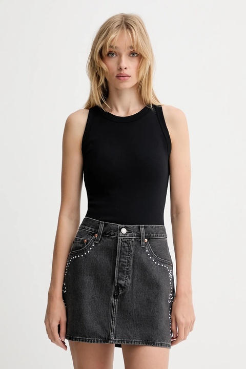 Marc O'Polo top bawełniany kolor czarny B01211250011 - zdjęcie produktu nr 1