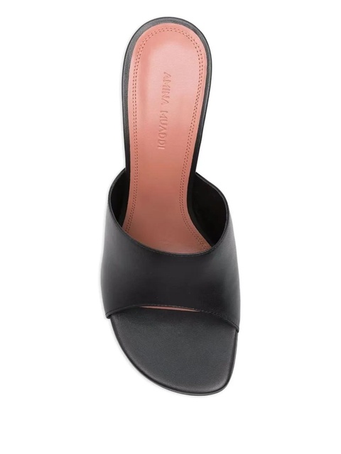 Amina Muaddi 90mm Lupita sculpted heel sandals - Black - zdjęcie produktu nr 2