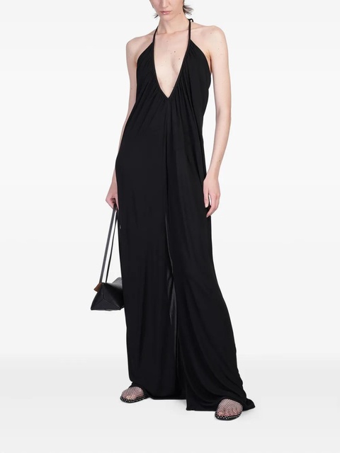Christopher Esber satin jumpsuit - Black - zdjęcie produktu nr 1