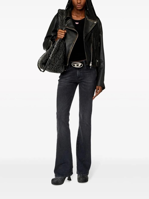 Diesel flared cotton blend jeans - Black - zdjęcie produktu nr 2
