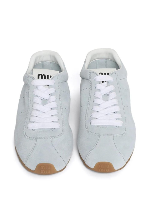 Miu Miu lace-up suede sneakers - Blue - zdjęcie produktu nr 1