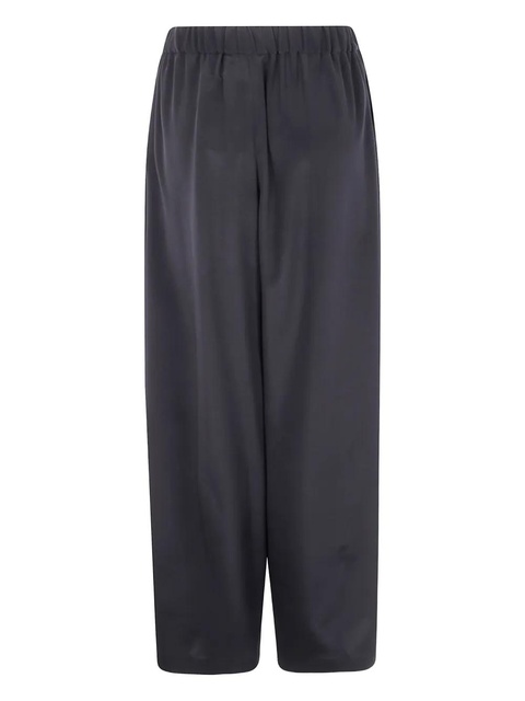Max Mara elasticated-waist silk trousers - Black - zdjęcie produktu nr 2