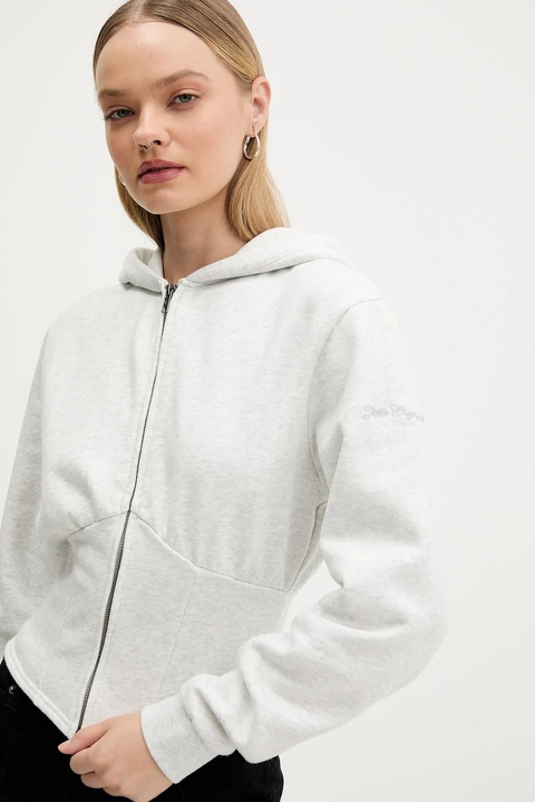 Guess Originals bluza damska kolor szary z kapturem melanżowa W5BQ29 K4110 - zdjęcie produktu nr 2