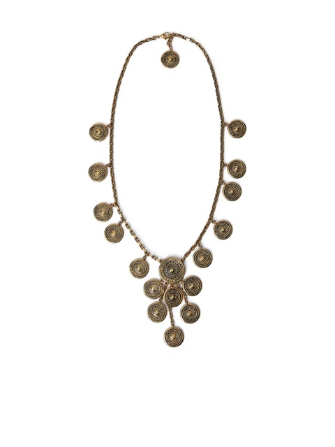 Saint Laurent medallion-embellishment necklace - Gold - zdjęcie produktu nr 1