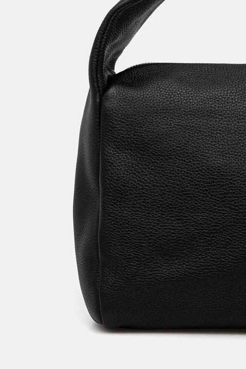 Tommy Hilfiger torebka skórzana kolor czarny AW0AW18152 - zdjęcie produktu nr 2