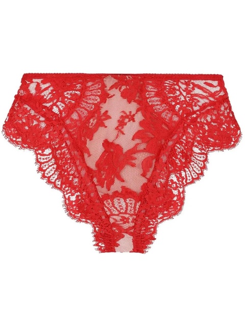 Dolce & Gabbana high-waisted lace briefs - Red - zdjęcie produktu nr 2