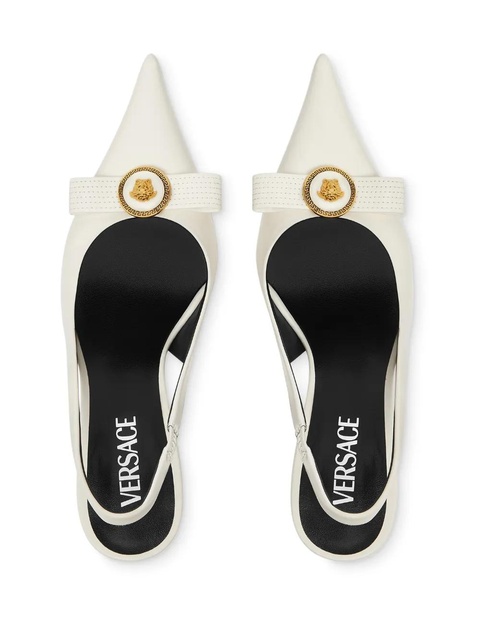 Versace 85mm leather pumps - White - zdjęcie produktu nr 2