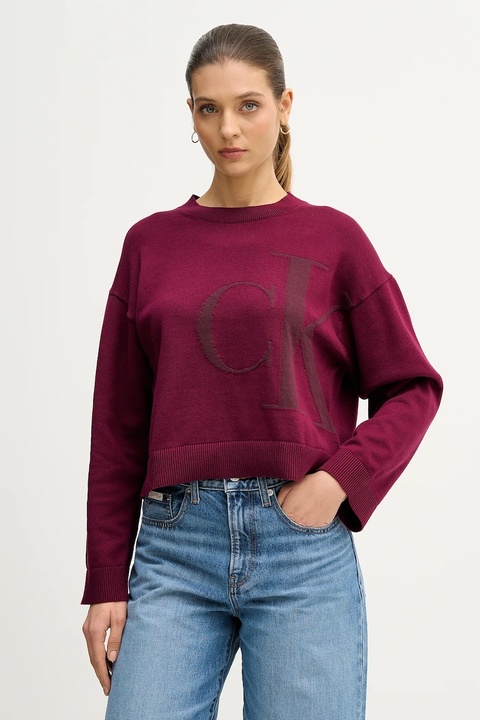 Calvin Klein Jeans sweter bawełniany damski LV047E304G - zdjęcie produktu nr 1