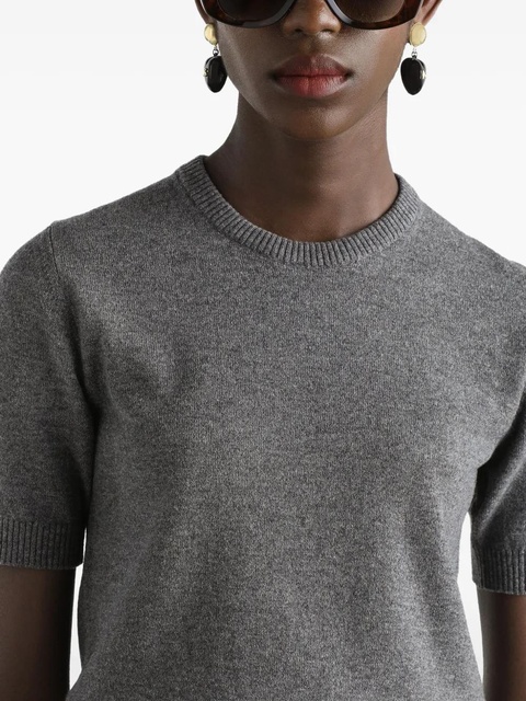 Dolce & Gabbana short-sleeve cashmere sweater - Grey - zdjęcie produktu nr 2