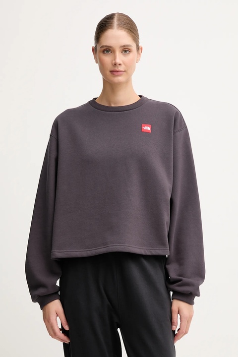 The North Face bluza Redbox damska kolor szary z aplikacją NF0A8EFY0SA1 - zdjęcie produktu nr 1