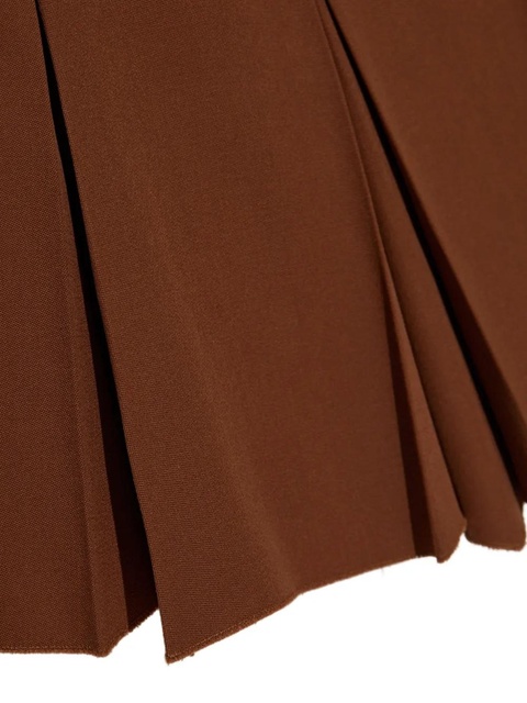 Marni pleated wool skirt - Brown - zdjęcie produktu nr 2