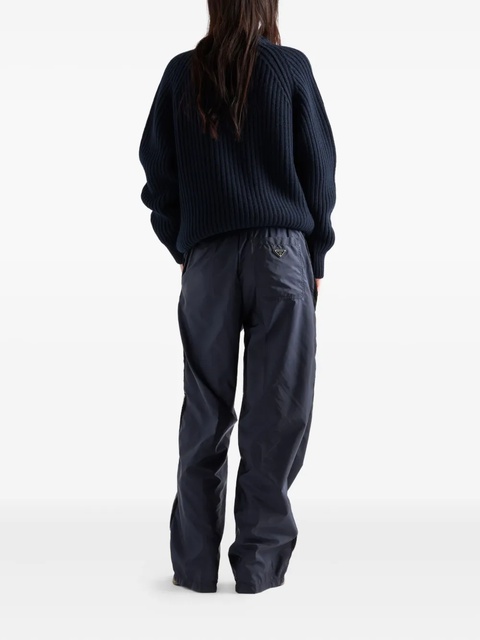 Prada elastic-waist trousers - Blue - zdjęcie produktu nr 2