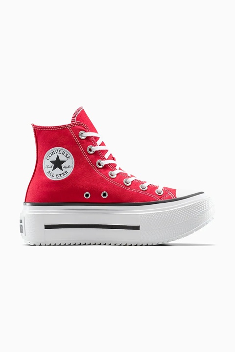 Converse trampki Chuck Taylor All Star Lift Double Stack kolor czerwony A15542C - zdjęcie produktu nr 1