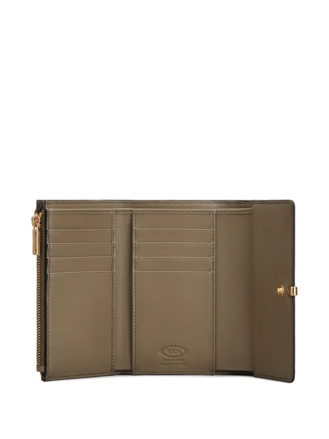 Tod's metallic-bar tri-fold wallet - Brown - zdjęcie produktu nr 2