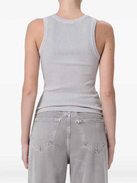 AGOLDE ribbed scoop-neck top - Grey - zdjęcie produktu nr 2
