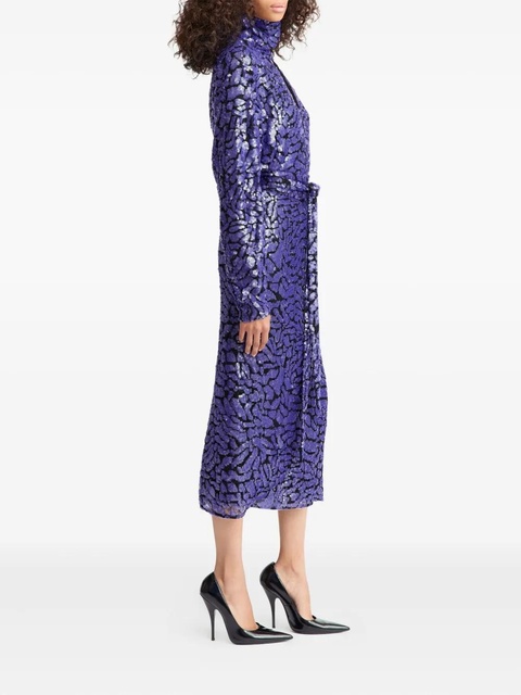 16Arlington Epole sequinned midi dress - Purple - zdjęcie produktu nr 1