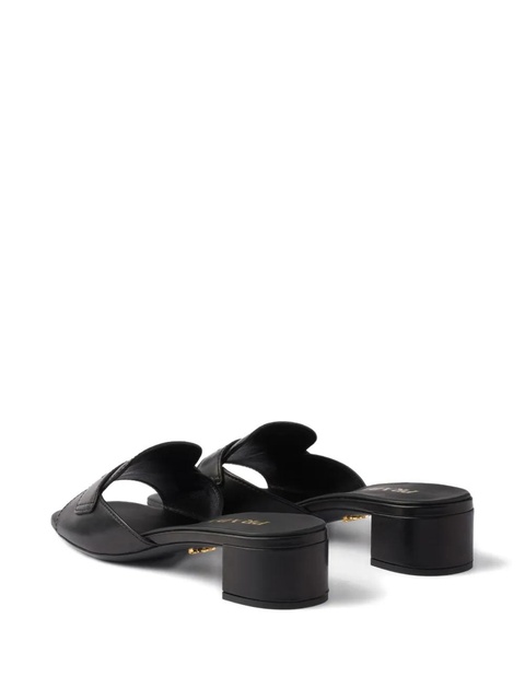 Prada leather sandals - Black - zdjęcie produktu nr 2