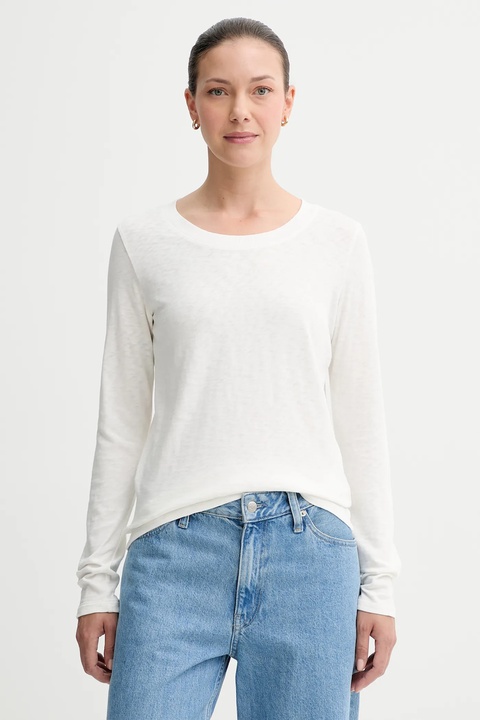 Marc O'Polo longsleeve bawełniany kolor beżowy 5000007048 - zdjęcie produktu nr 1