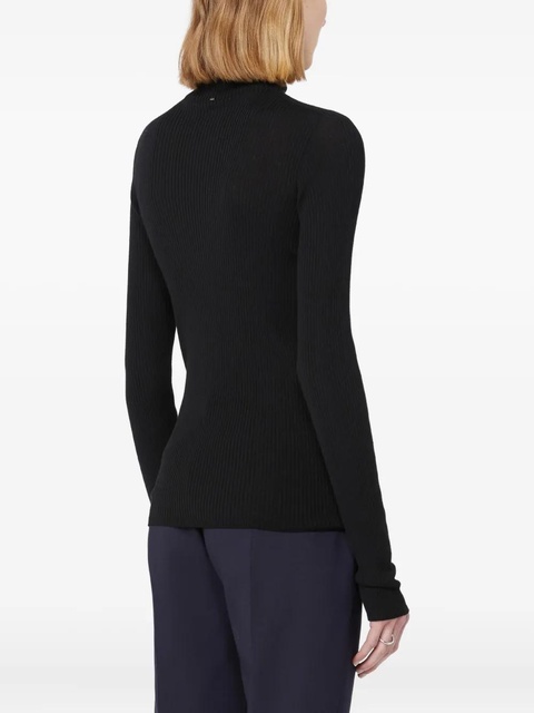 Sportmax ribbed turtleneck top - Black - zdjęcie produktu nr 2
