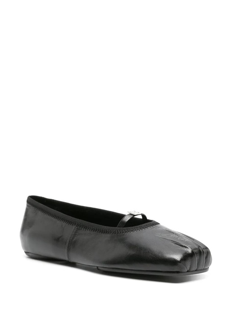 Givenchy 4G-plaque pleated ballerina shoes - Black - zdjęcie produktu nr 2