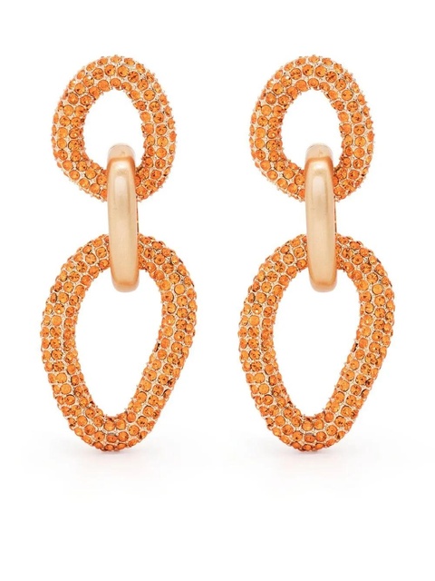 Cult Gaia crystal-embellished drop earrings - Gold - zdjęcie produktu nr 1