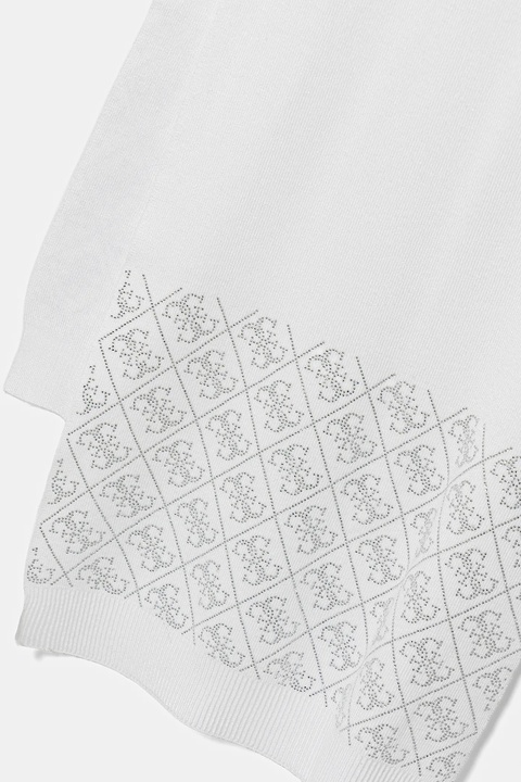 Guess szalik NORA damski kolor biały z aplikacją W5BZ21 Z2NQ2 - zdjęcie produktu nr 1