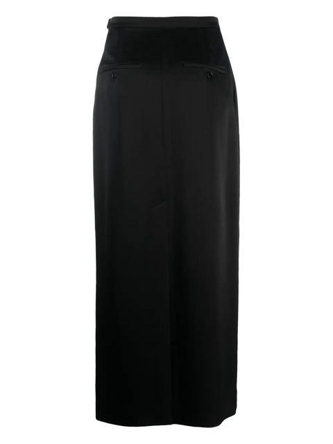 Lanvin satin midi skirt - Black - zdjęcie produktu nr 2