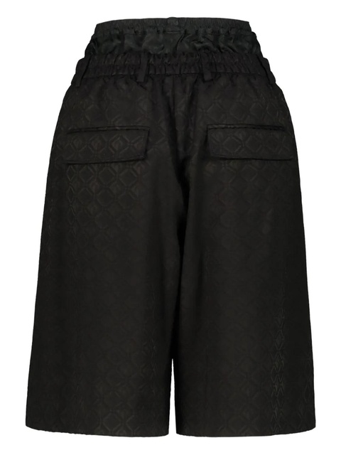Marine Serre Moon Diamand jacquard shorts - Black - zdjęcie produktu nr 2