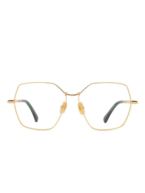 Max Mara Eyewear geometric glasses - Gold - zdjęcie produktu nr 1