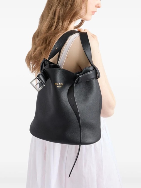 Prada Buckle bucket bag - Black - zdjęcie produktu nr 2