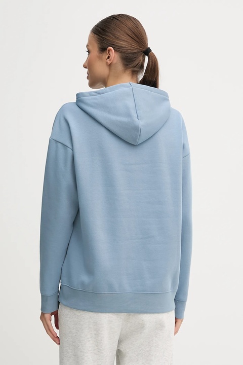 Puma bluza damska kolor niebieski z kapturem z aplikacją 684976 - zdjęcie produktu nr 2