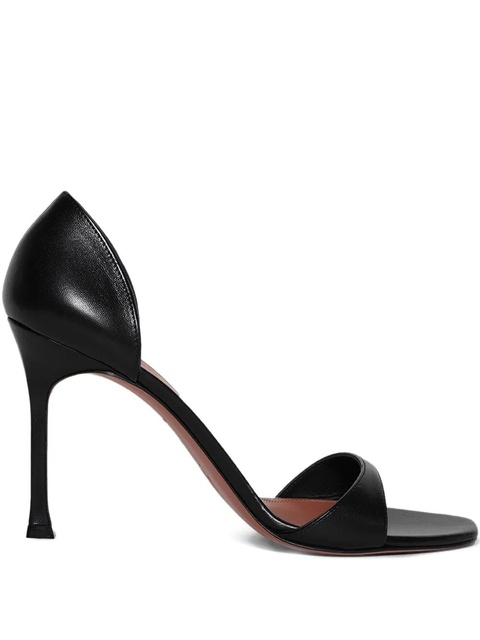 Amina Muaddi 95mm Agnese open-toe sandals - Black - zdjęcie produktu nr 1