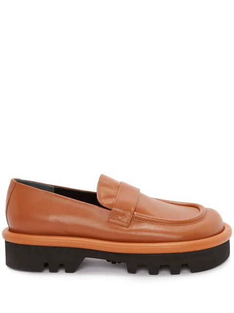 JW Anderson Bumper-Tube leather chunky loafers - Brown - zdjęcie produktu nr 1
