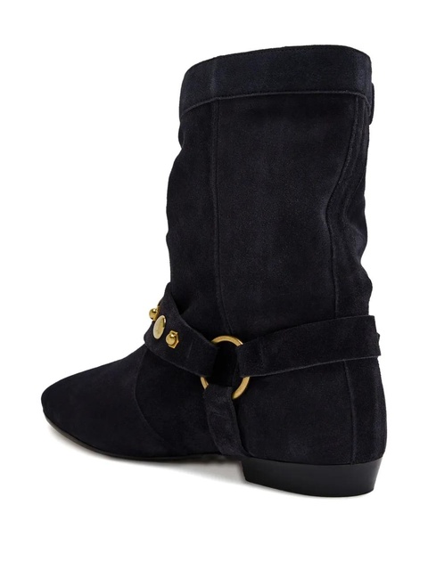 MARANT ÉTOILE STANIA flat-heeled suede boots - Black - zdjęcie produktu nr 2