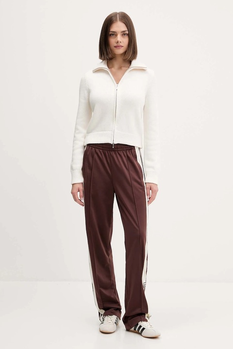 adidas Originals spodnie dresowe Adibreak damskie kolor brązowy z aplikacją KD2518 - zdjęcie produktu nr 2